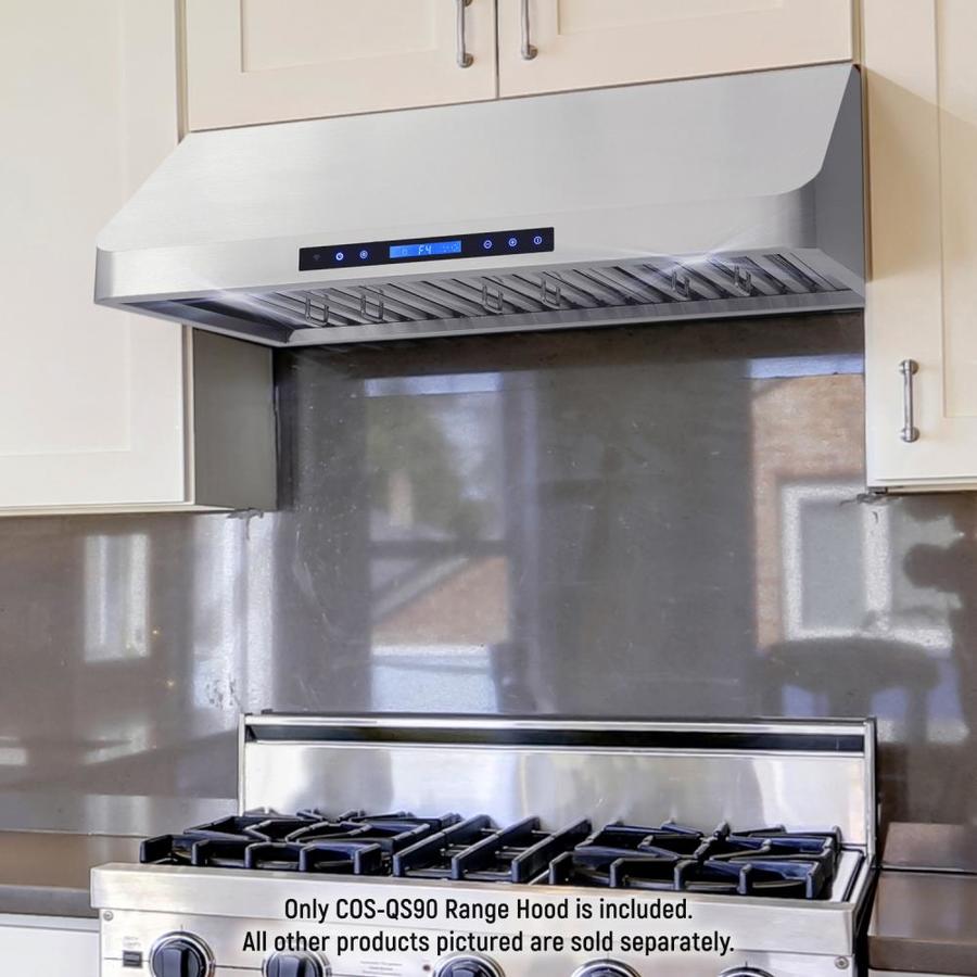 Cosmo 36-in Ducted Stainless Steel Undercabinet Range Hood in the ...