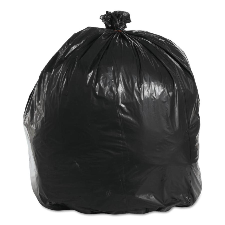 Boardwalk 100-Pack 45-Gallon Black Plastic Can Trash Bag in the Trash ...