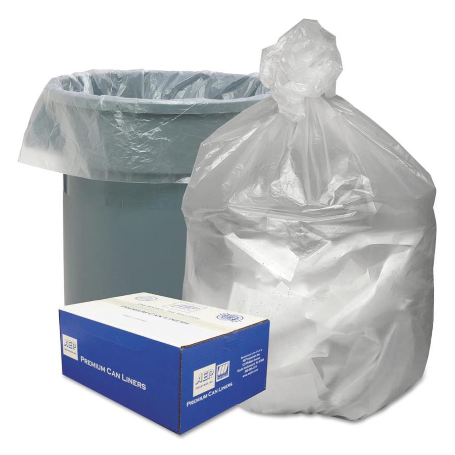 Good 'n Tuff 500Pack 33Gallon Clear Plastic Can Trash Bag in the Trash Bags department at