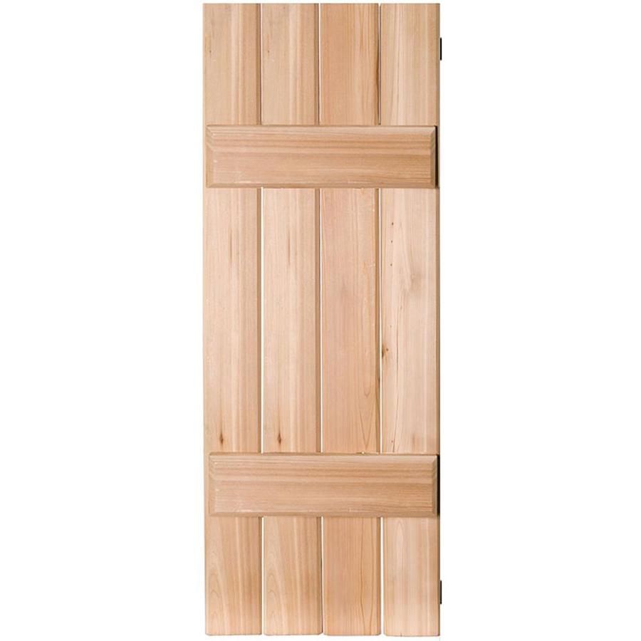 Ekena Millwork Unfinished Board And Batten Wood Exterior Shutters