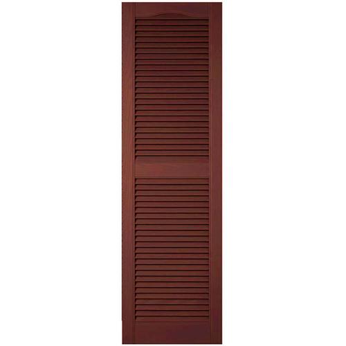 Ekena Millwork Lifetime Custom 2-Pack 12-in W x 62-in H Burgundy Red ...