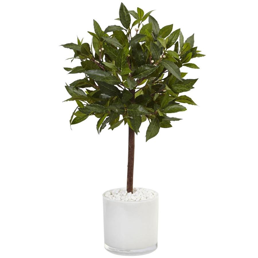 Nearly Natural 24in Green Artificial Sweet Bay Trees in