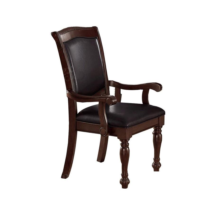 Set of Two Dark Brown and Black Benzara BM180291 Side Chair