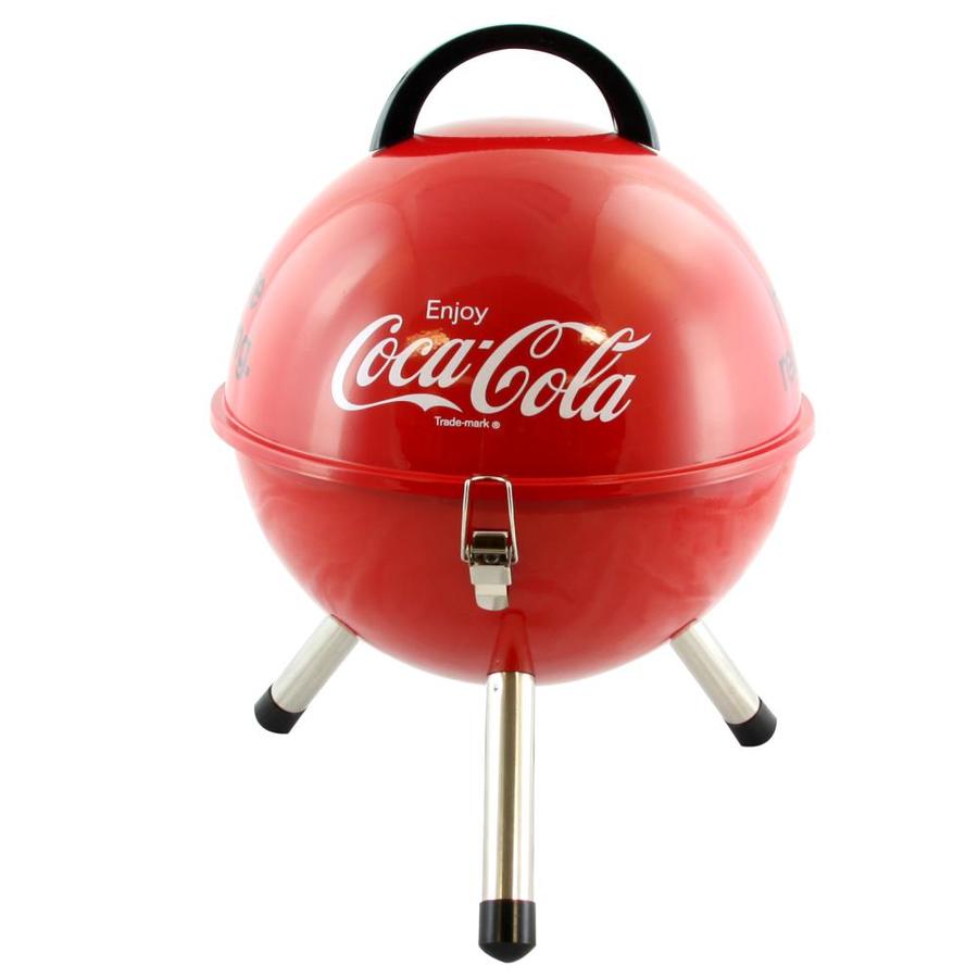 Coca-Cola Coca Cola 11-in Red Kettle Charcoal Grill in the Charcoal ...