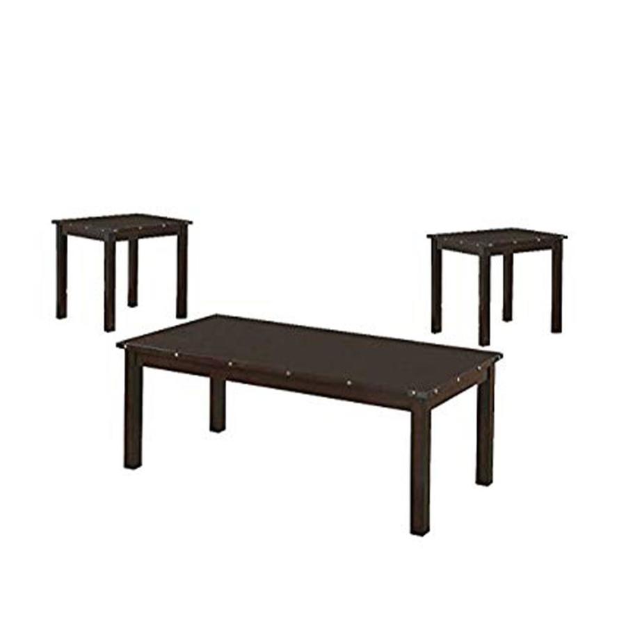 Benzara Brown Wood Veneer Coffee Table