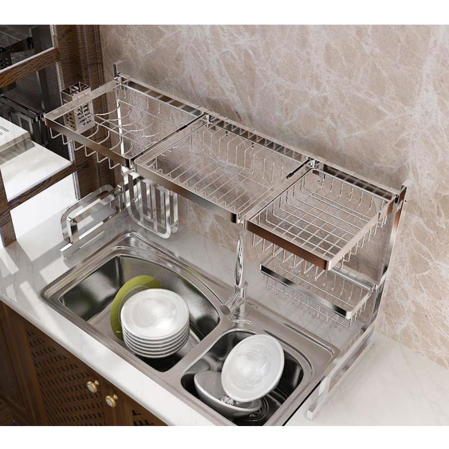 Emoderndecor 37 4 In Stainless Steel Dish Drying Rack Over