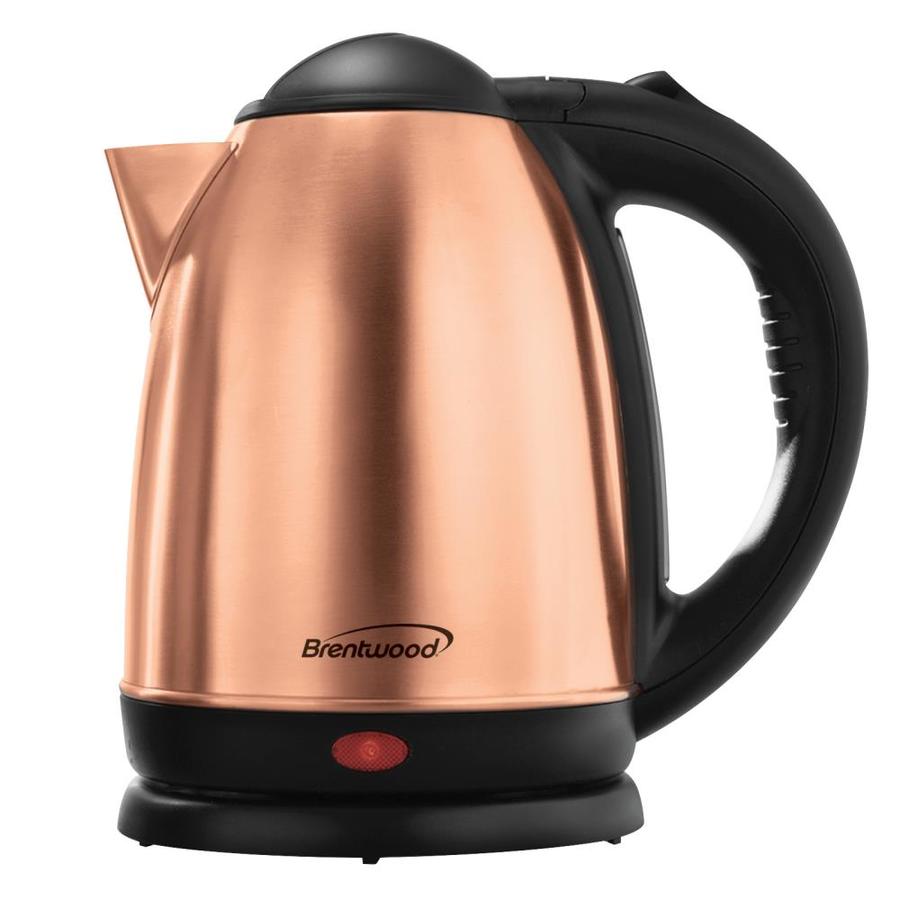 brentwood Brentwood 1.7 Liter Stainless Steel Electric Cordless Tea Kettle in Rose Gold in the