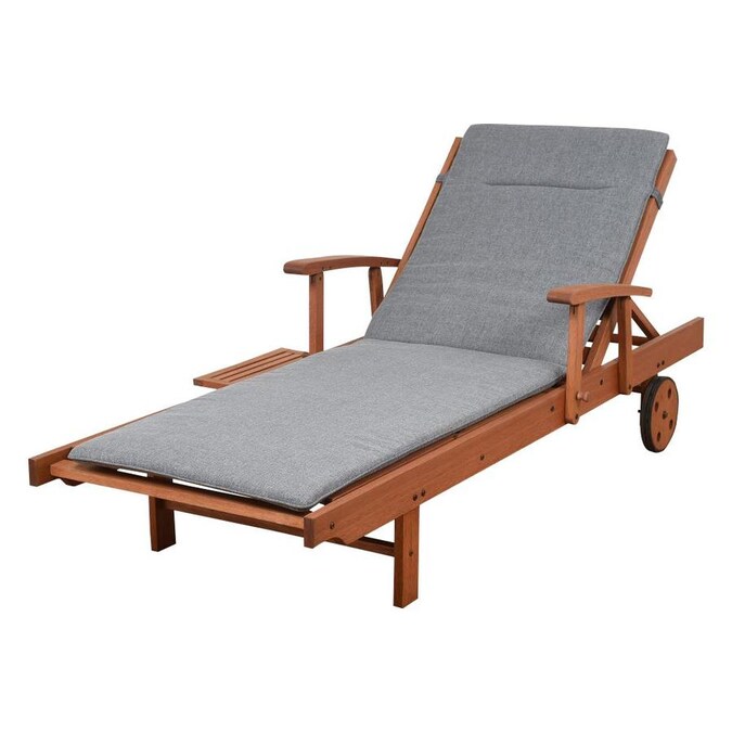 International Home Ia Eucalyptus Wood Frame Stationary Chaise Lounge Chair S With Brown Cushioned Seat In The Patio Chairs Department At Com - Wood Chaise Lounge Chairs International Home Ia Eucalyptus Wood Frame Stationary Chaise Lounge Chair S With Brown Cushioned Seat In The Patio Chairs Department At Com - Wood Chaise Lounge Chairs