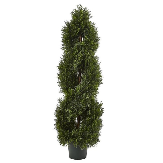 Nearly Natural 48-in Green Artificial Cyprus Trees in the Artificial ...