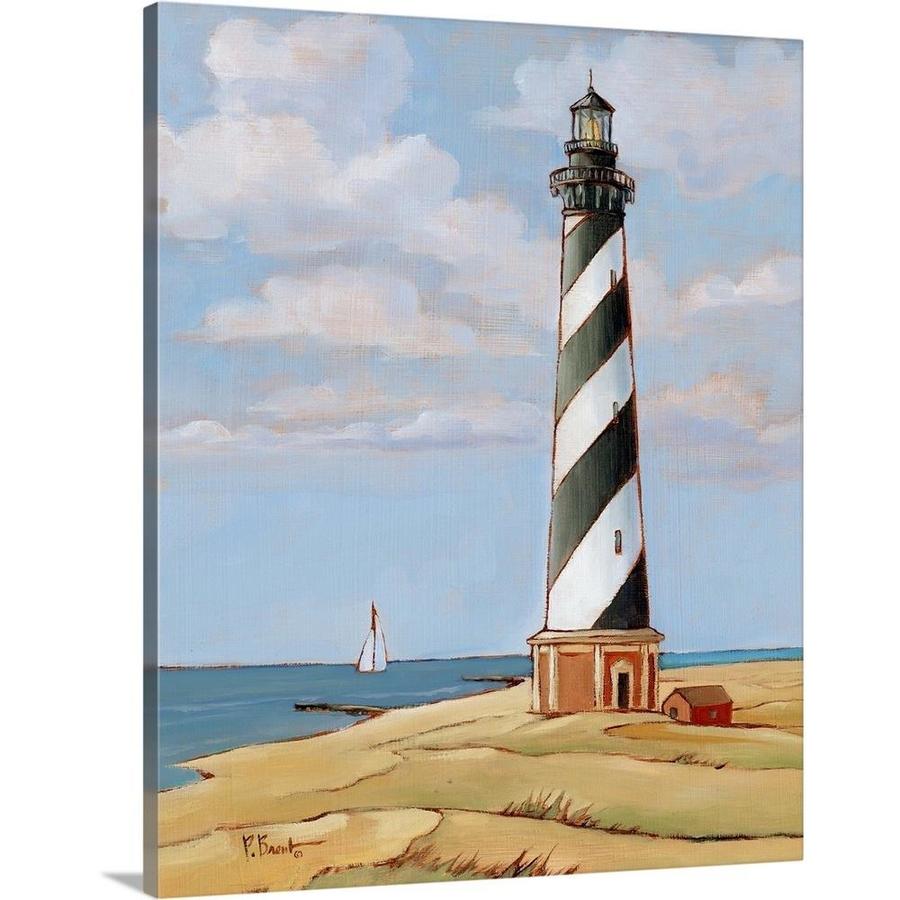 Greatbigcanvas Cape Hatteras Lighthouse By Pau 30 In H X 24 In W Abstract Print On Canvas In The Wall Art Department At Lowes Com