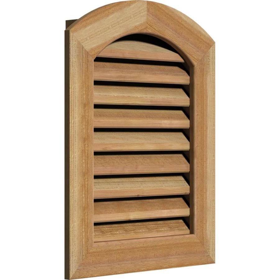 Ekena Millwork 12-in W x 18-in H Arch Top Gable Vent (17-in W x 23-in H ...