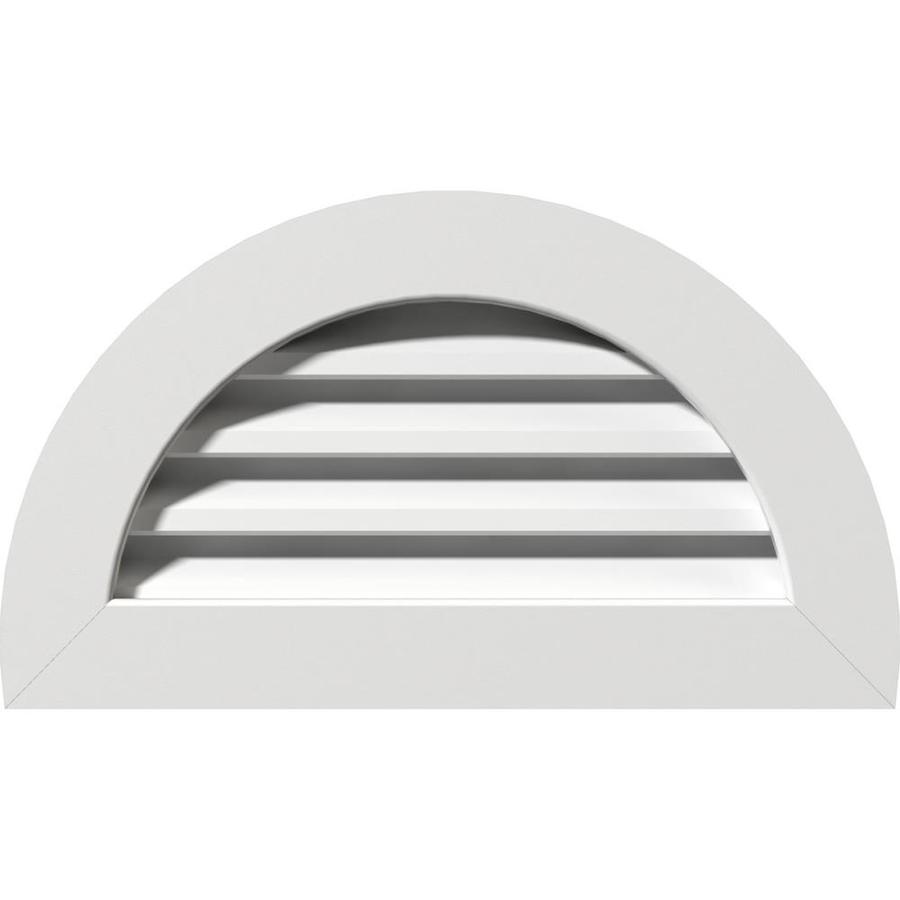 Ekena Millwork 18in W x 09in H Half Round Gable Vent (23in W x 14in