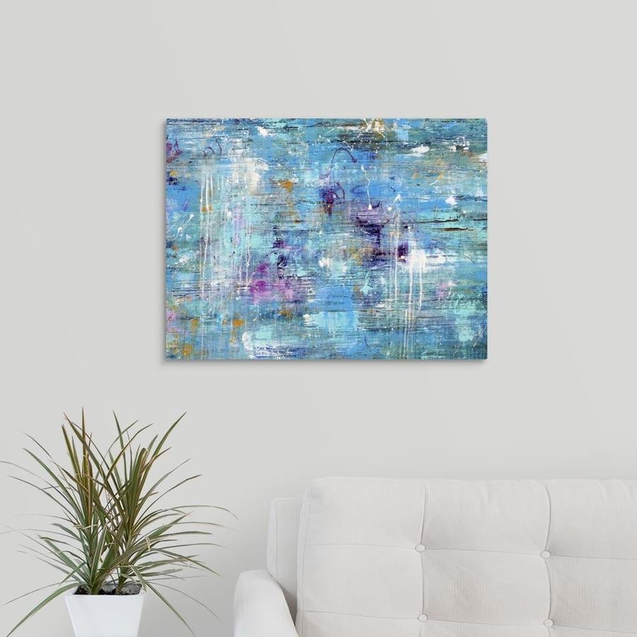 GreatBigCanvas GreatBigCanvas Frameless 18-in H x 24-in W Abstract ...