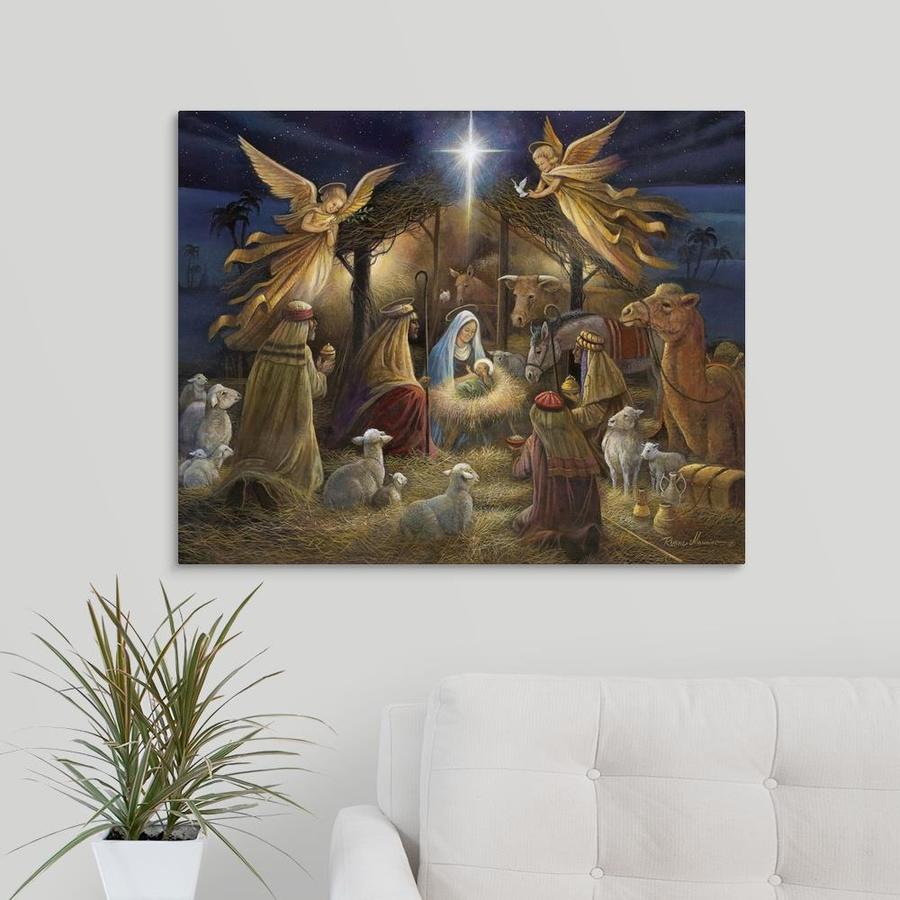 GreatBigCanvas Nativity by Ruane Manning Canva 24-in H x 30-in W ...