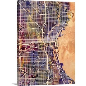 Greatbigcanvas Greatbigcanvas Frameless 16 In H X 24 In W Abstract Canvas Painting In The Wall Art Department At Lowes Com