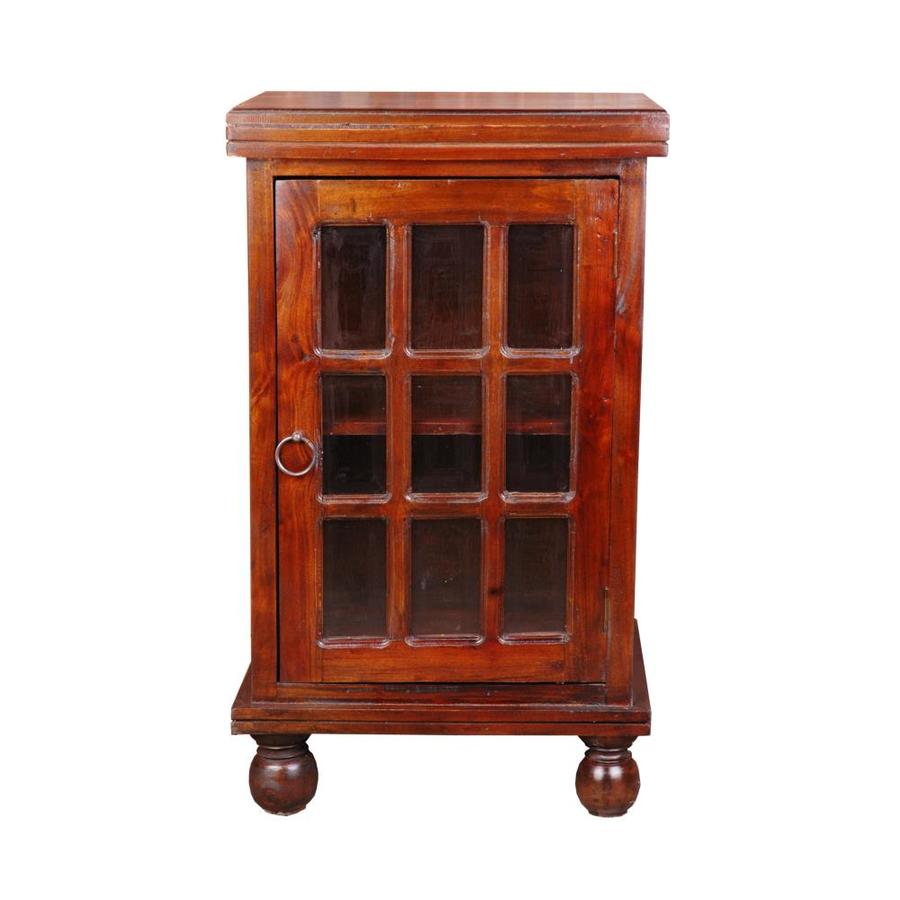 Sunset Trading Sunset Trading Cottage End Table With Glass Door At