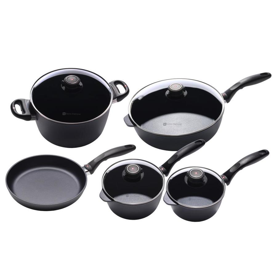 Swiss Diamond 9Piece HD Classic 11in Aluminum Cookware Set with Lid(s