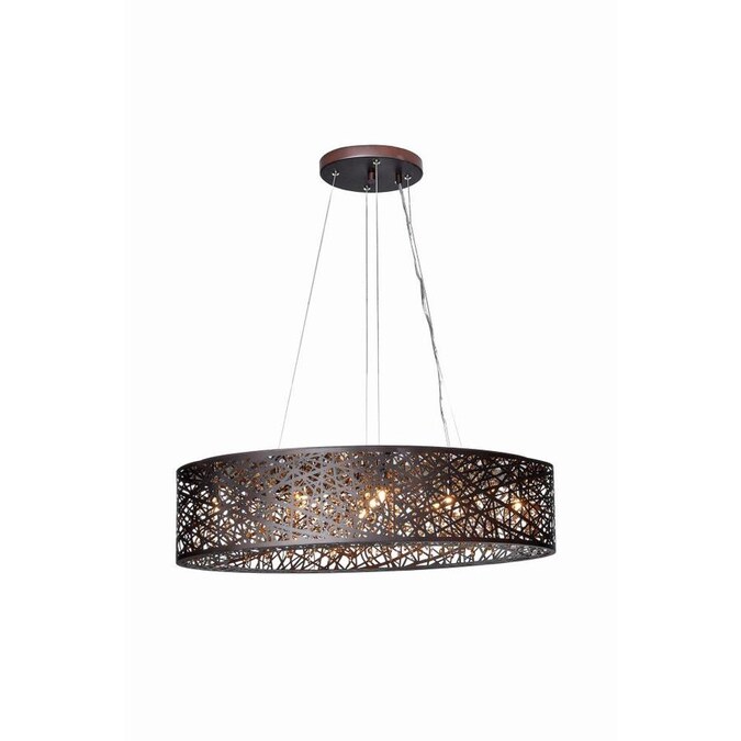 Et2 Inca Bronze Kitchen Island Light Modern Contemporary Oval Xenon Pendant Light In The Pendant Lighting Department At Lowes Com