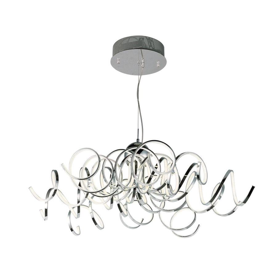 Et2 Chaos Polished Chrome Pendant Light Modern Contemporary Geometric Led Pendant Light In The Pendant Lighting Department At Lowes Com