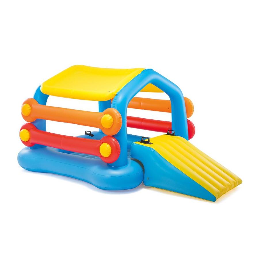 pool float with slide