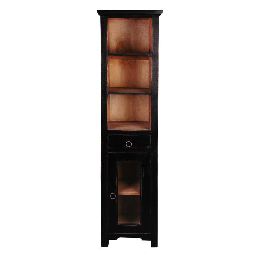 Sunset Trading Sunset Trading Tall Narrow Cabinet Black At Lowes Com