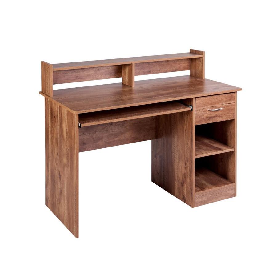 Onespace Essential Traditional Classic Oak Computer Desk At Lowes Com