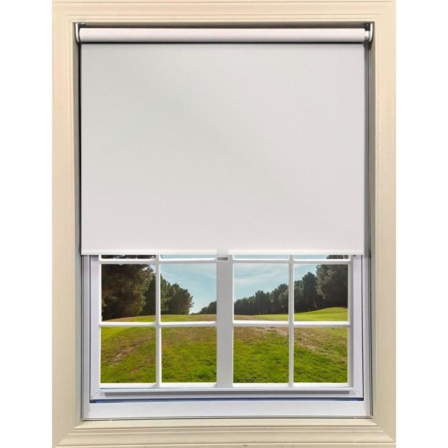 Mairo MadetoMeasure Cordless Roller Shade 45.5in x 76in Slate Blackout Cordless Roller Shade