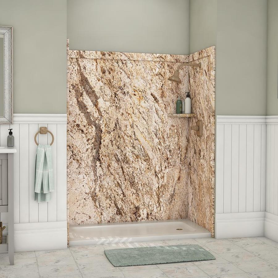 FlexStone Royale Golden Beaches Panel Kit Shower Wall Surround (60in x