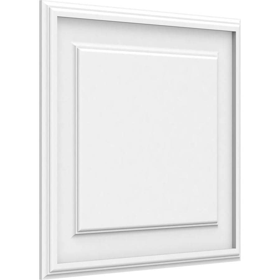 Ekena Millwork Legacy 20-in x 18-in Smooth Off-White Wall Panel in the ...