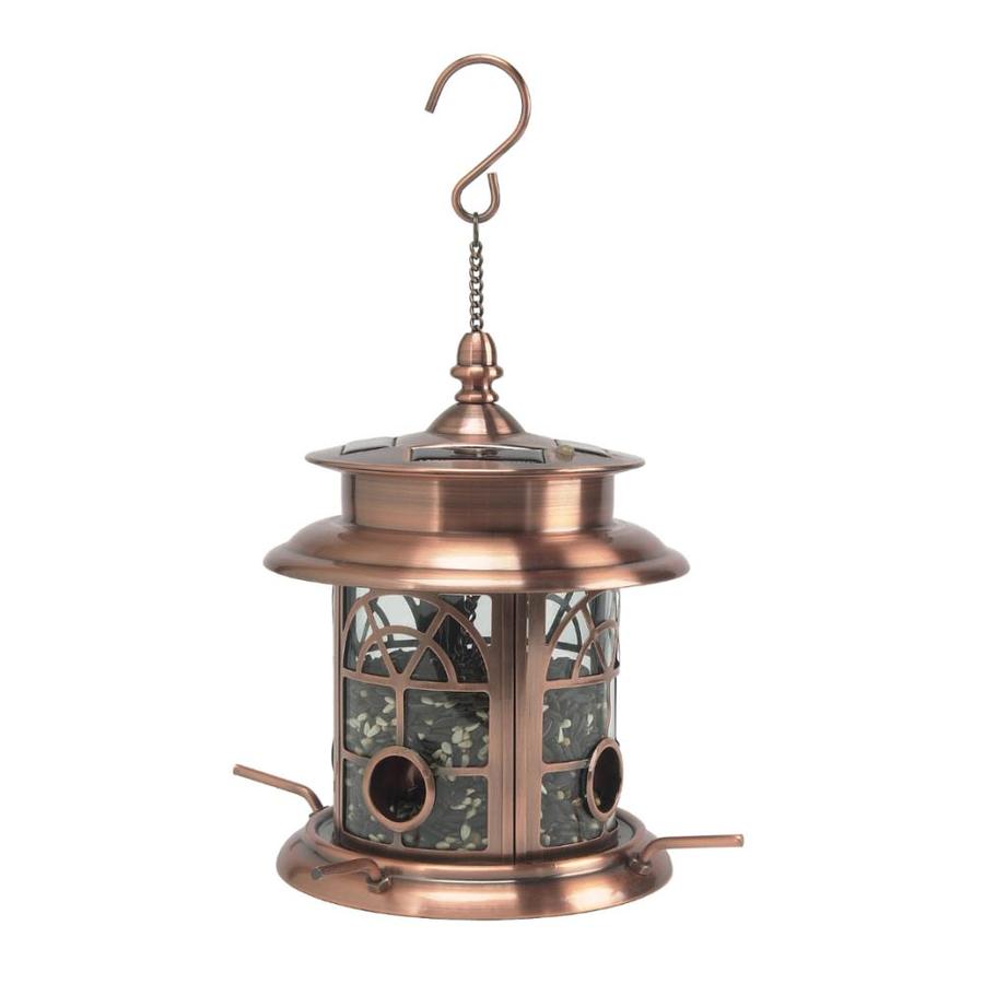 Sun Ray Sun Ray Arch Inlay Solar Bird Feeder Copper At Lowes Com