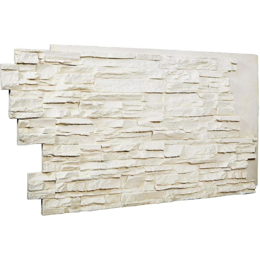 Ekena Millwork Stacked Endurathane Faux Stone Siding Panel 8.33-sq ft ...