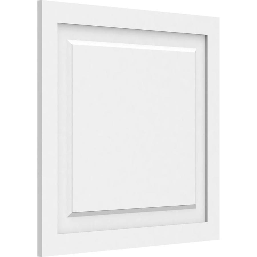 Ekena Millwork Harrison 26-in x 24-in Smooth Off-White Wall Panel in ...