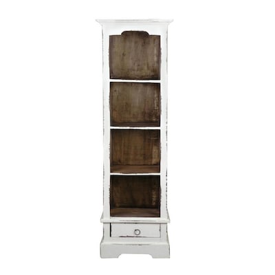 Sunset Trading Sunset Trading Narrow Bookcase White At Lowes Com