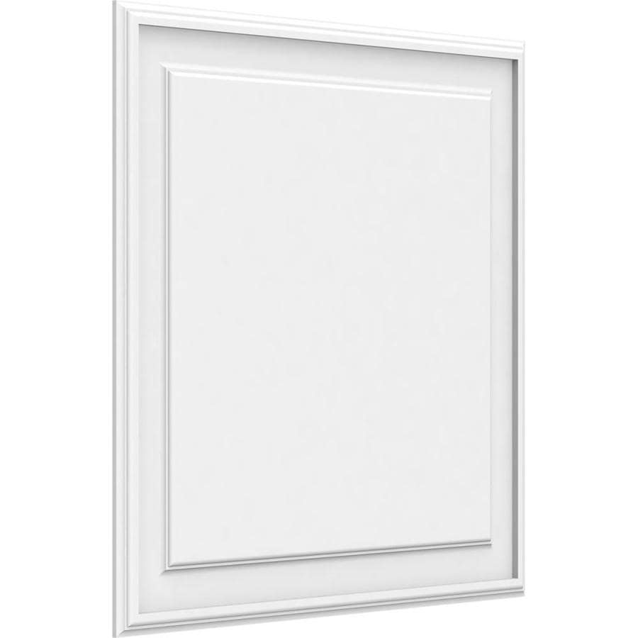 Ekena Millwork Legacy 28-in x 28-in Smooth Off-White Wall Panel in the ...