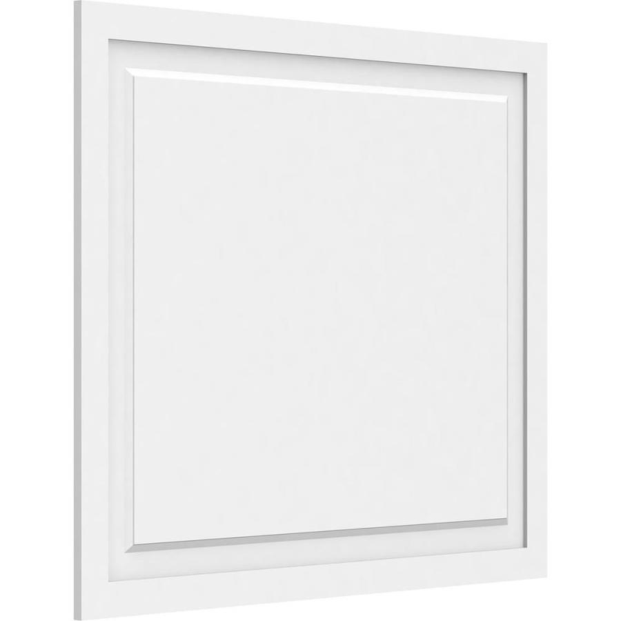 Ekena Millwork Harrison 40-in x 34-in Smooth Off-White Wall Panel in ...