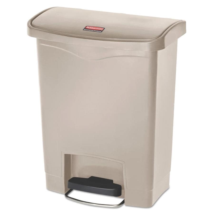 Rubbermaid Commercial Products 8-Gallon Beige Plastic ...