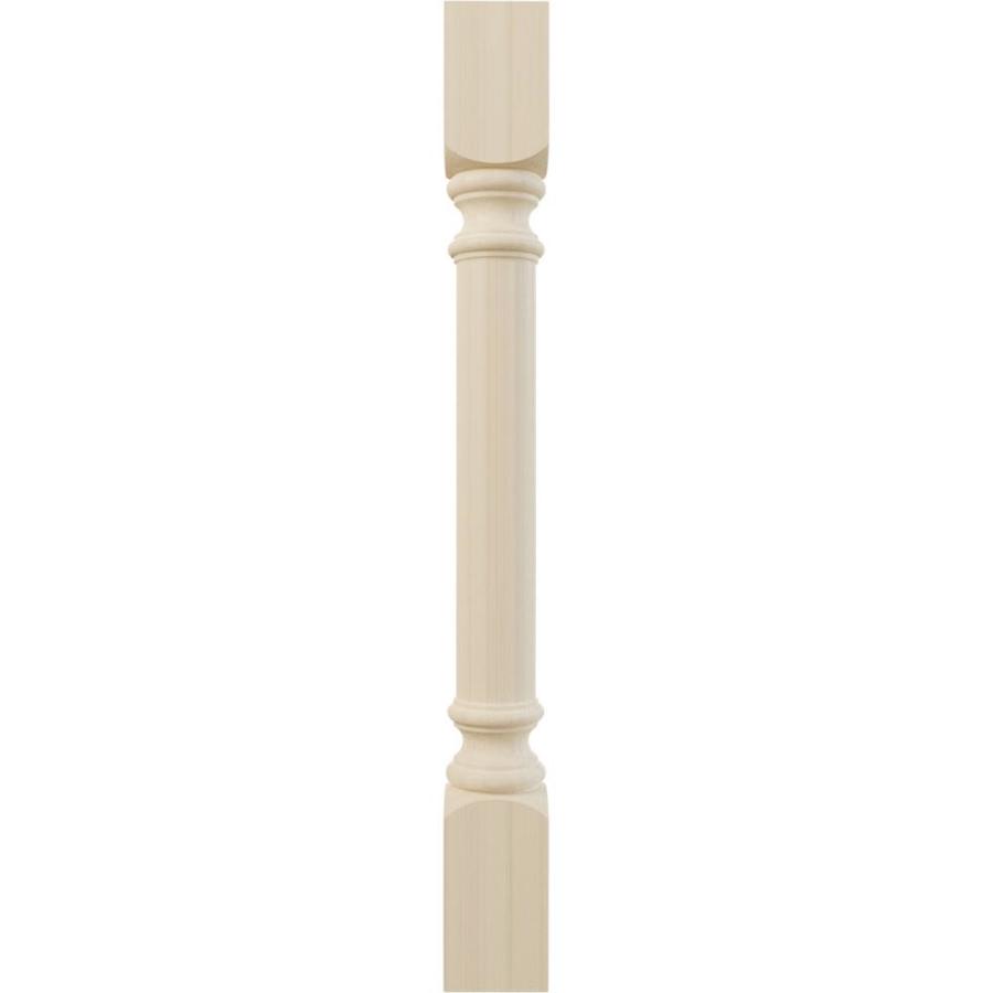 Ekena Millwork Traditional Cabinet Column 3.75-in x 2.96-ft Unfinished ...