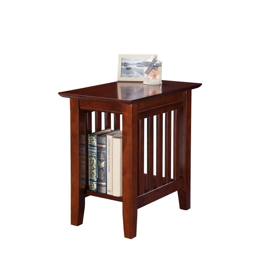 Atlantic Furniture Mission Walnut Wood End Table At Lowes Com