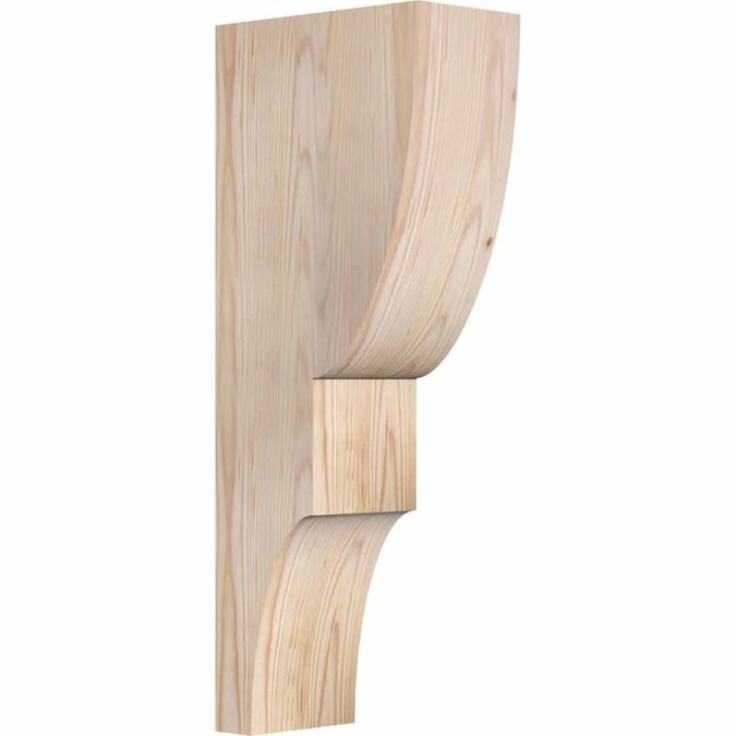 Ekena Millwork Ridgewood 5 1 2 In X 10 In X 26 In X 10 In Ridgewood Fir Unfinished Wood Corbel In The Corbels Department At Lowes Com