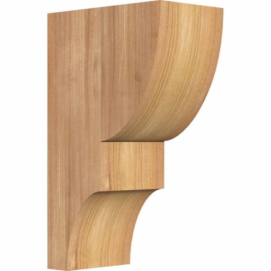 Rubberwood Unfinished Corbel 2.3/" Inch Height x 2.92/" Wide
