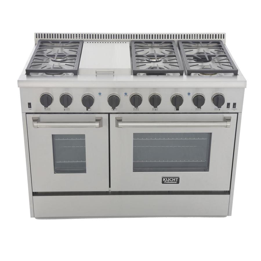 gas range with double oven