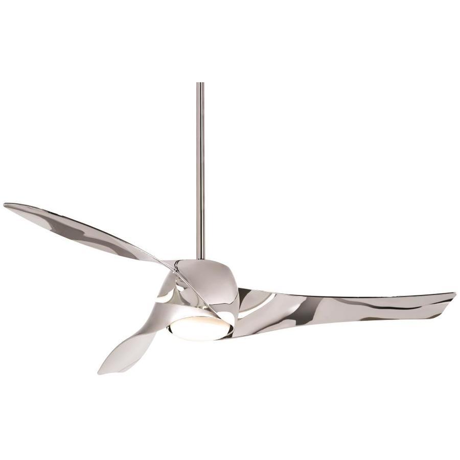 Minka Aire Artemis Led 58 In Ceiling Fan Liquid Nickel