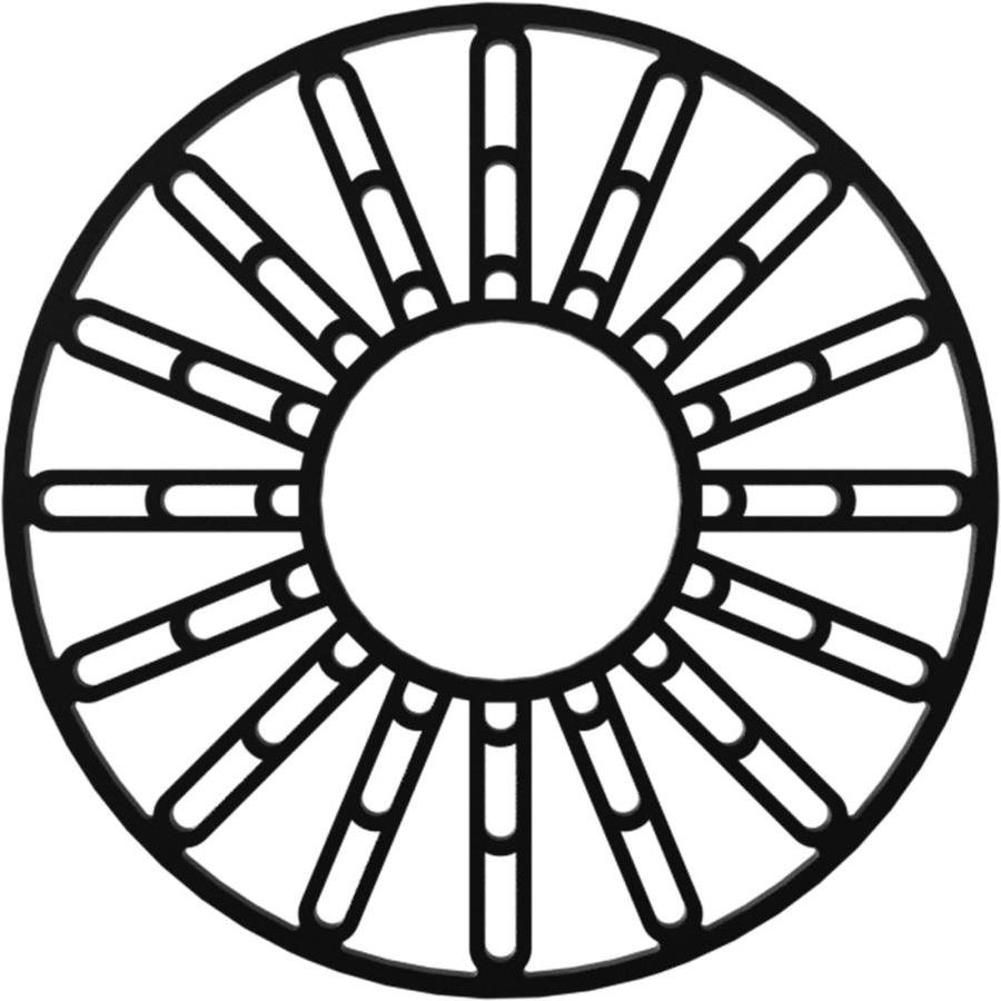 Ekena Millwork Hale 16 In X 5 75 In Black Polyurethane Ceiling