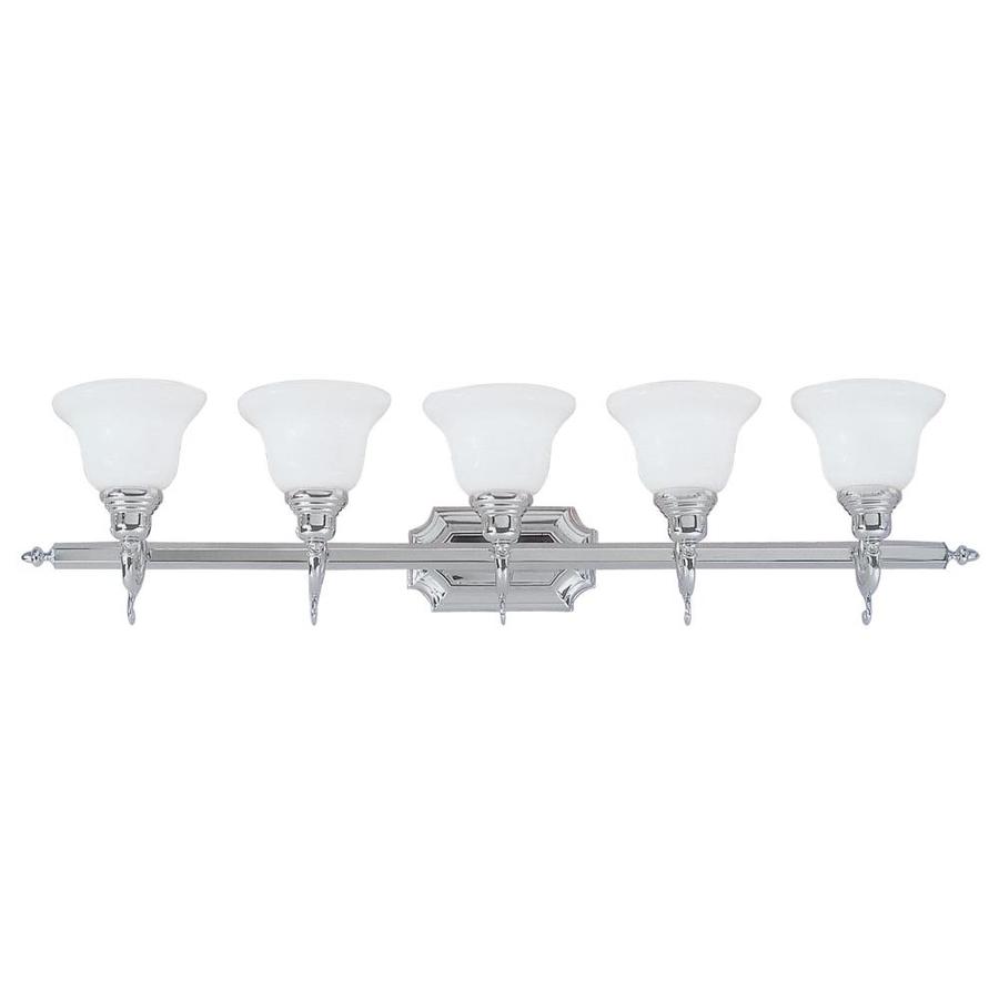 Livex Lighting French Regency 5-Light Chrome Traditional Vanity Light