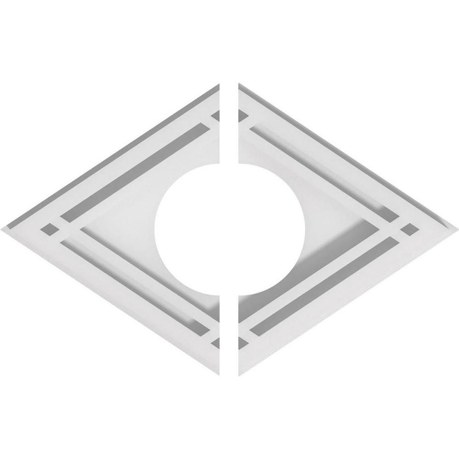 Ekena Millwork Diamond 10 X 3 5 Pvc Ceiling Medallion At Lowes Com