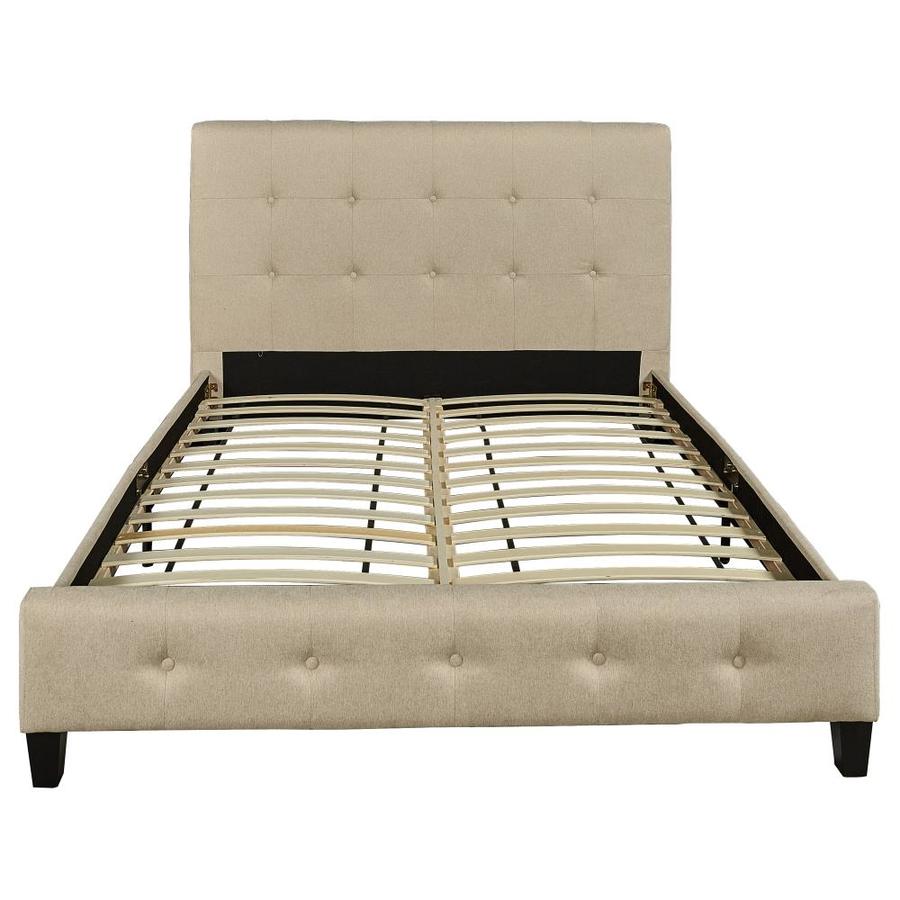 Linon Naya Neutral Queen Bed Frame In The Beds Department At Lowes.com