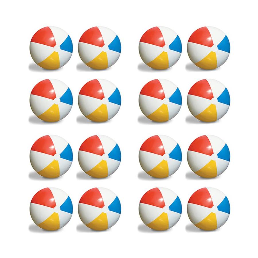Swimline 16Pack Inflatable 36in Classic Rainbow Giant Beach Balls 16 x 90036 in the Pool Toys