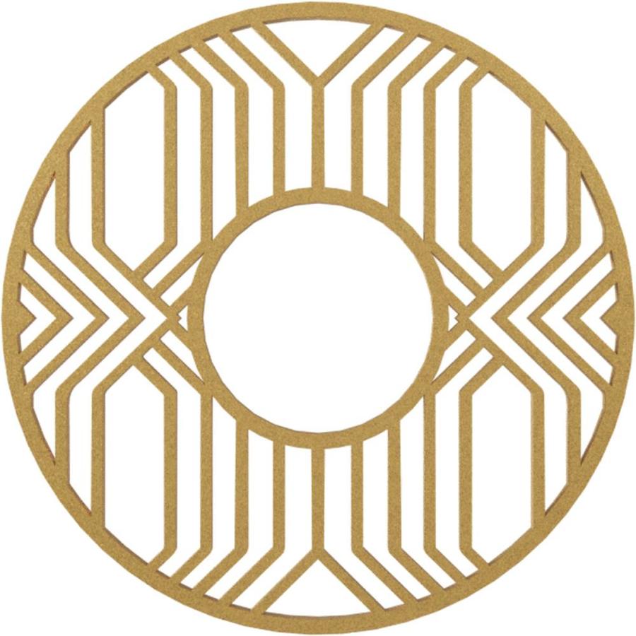 Ekena Millwork Empire 26 In X 9 5 In Gold Polyurethane Ceiling