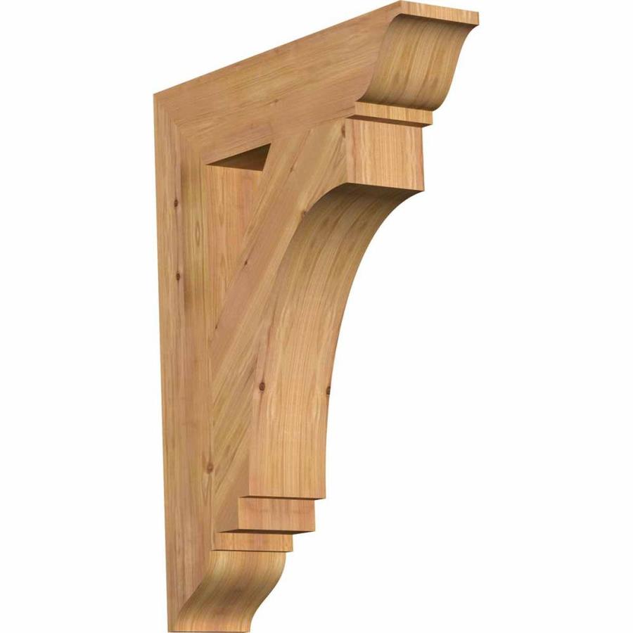 Ekena Millwork Imperial Traditional Smooth 5.5-in Wood Wall Bracket in ...