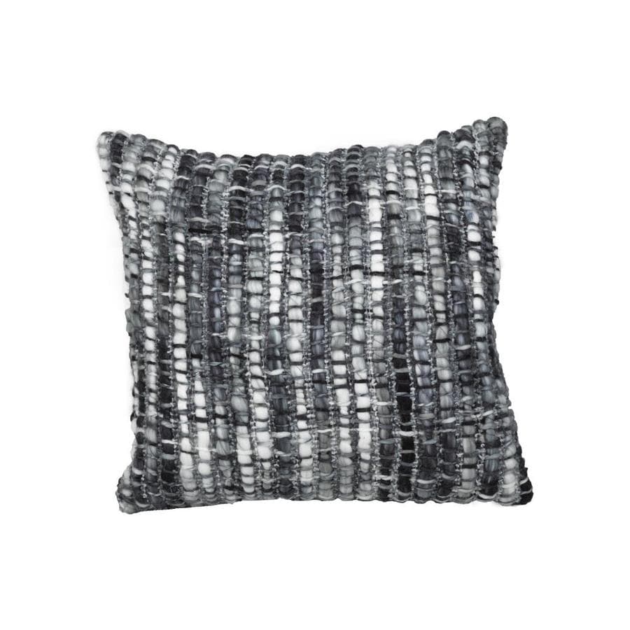 Urban Loft by Westex Shattered Triangles Ivory Feather Filled Decorative Throw Pillow Cushion 14 x 26